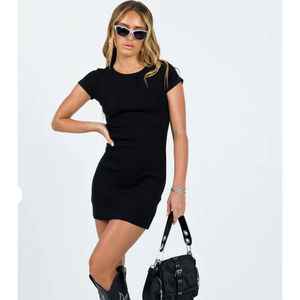 Princess Polly Classic Black Mini Dress